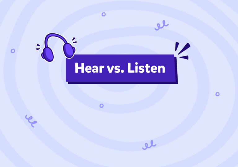 دليل سهل لفهم استخدام hear و listen في اللغة الإنجليزية