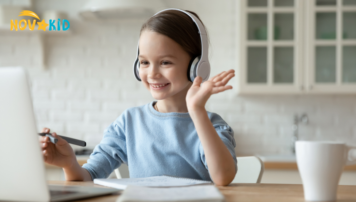 Girl in headphones