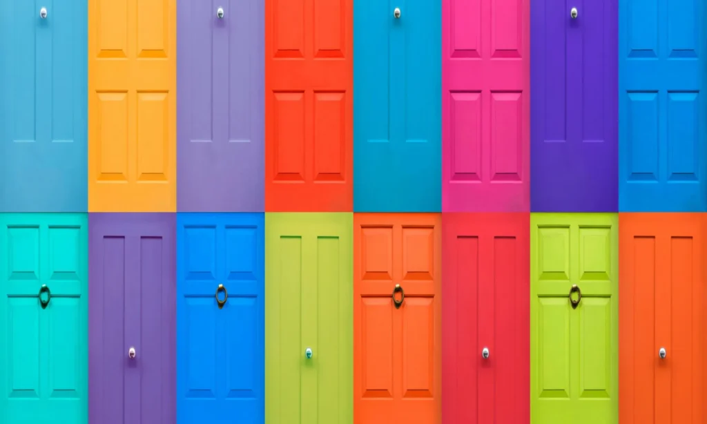 Colourfull english doors