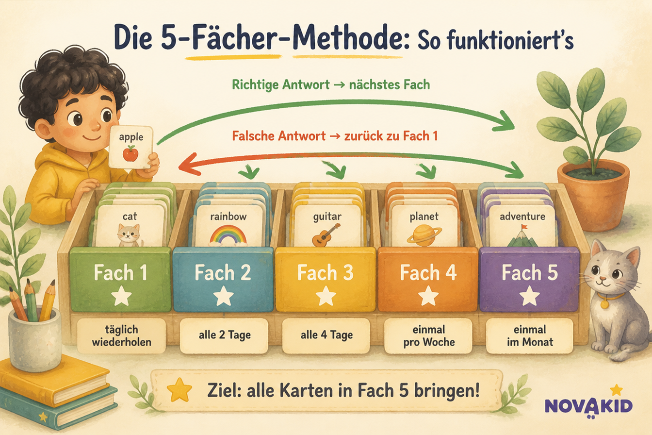 Vokabelkarten zum Englischlernen für Kinder