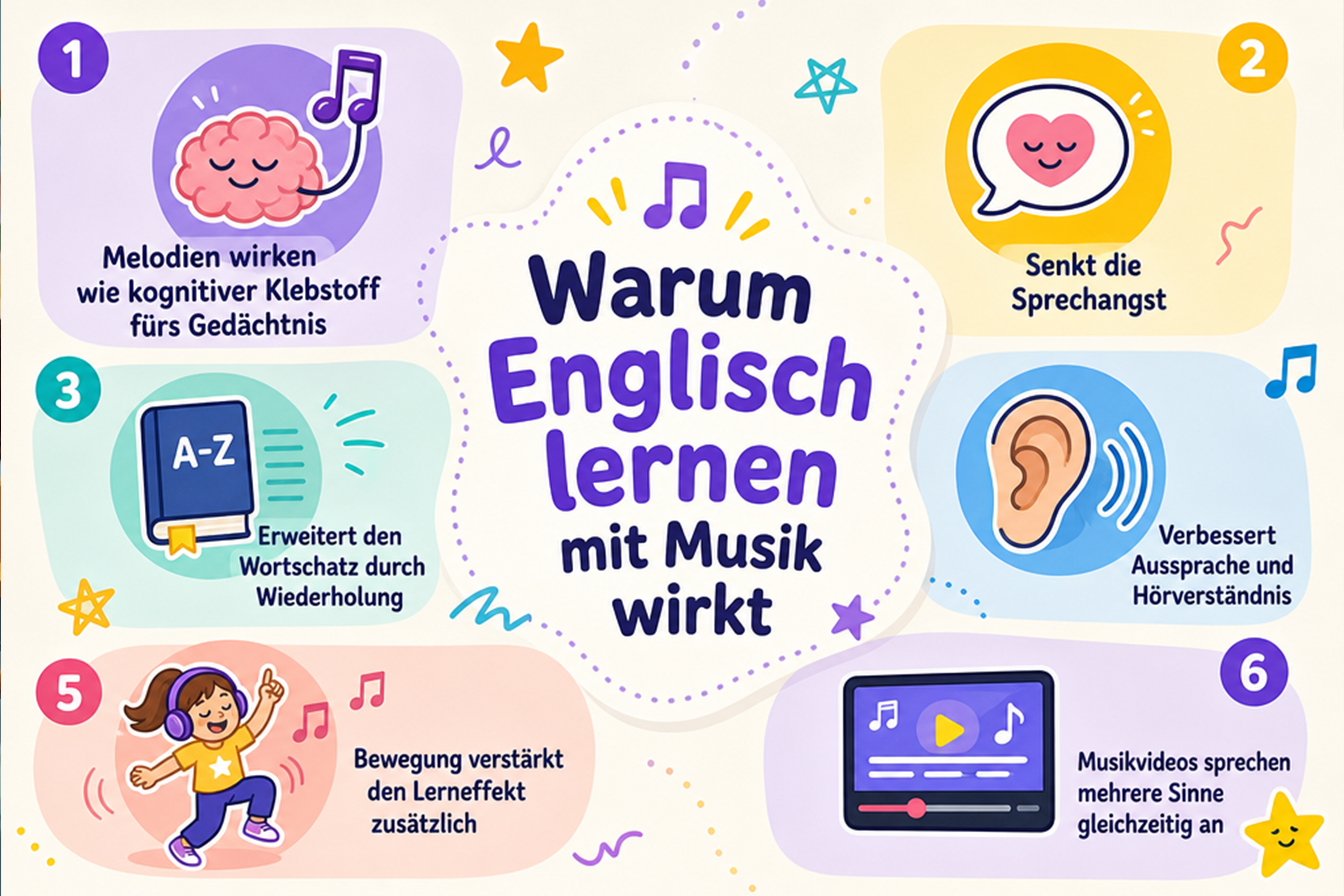 Englisch lernen mit Musik – Vorteile für Kinder