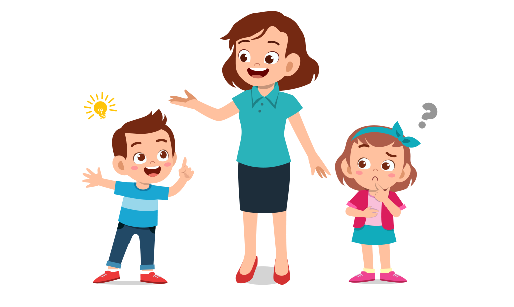 Eltern unterstützen Kinder beim Lernen