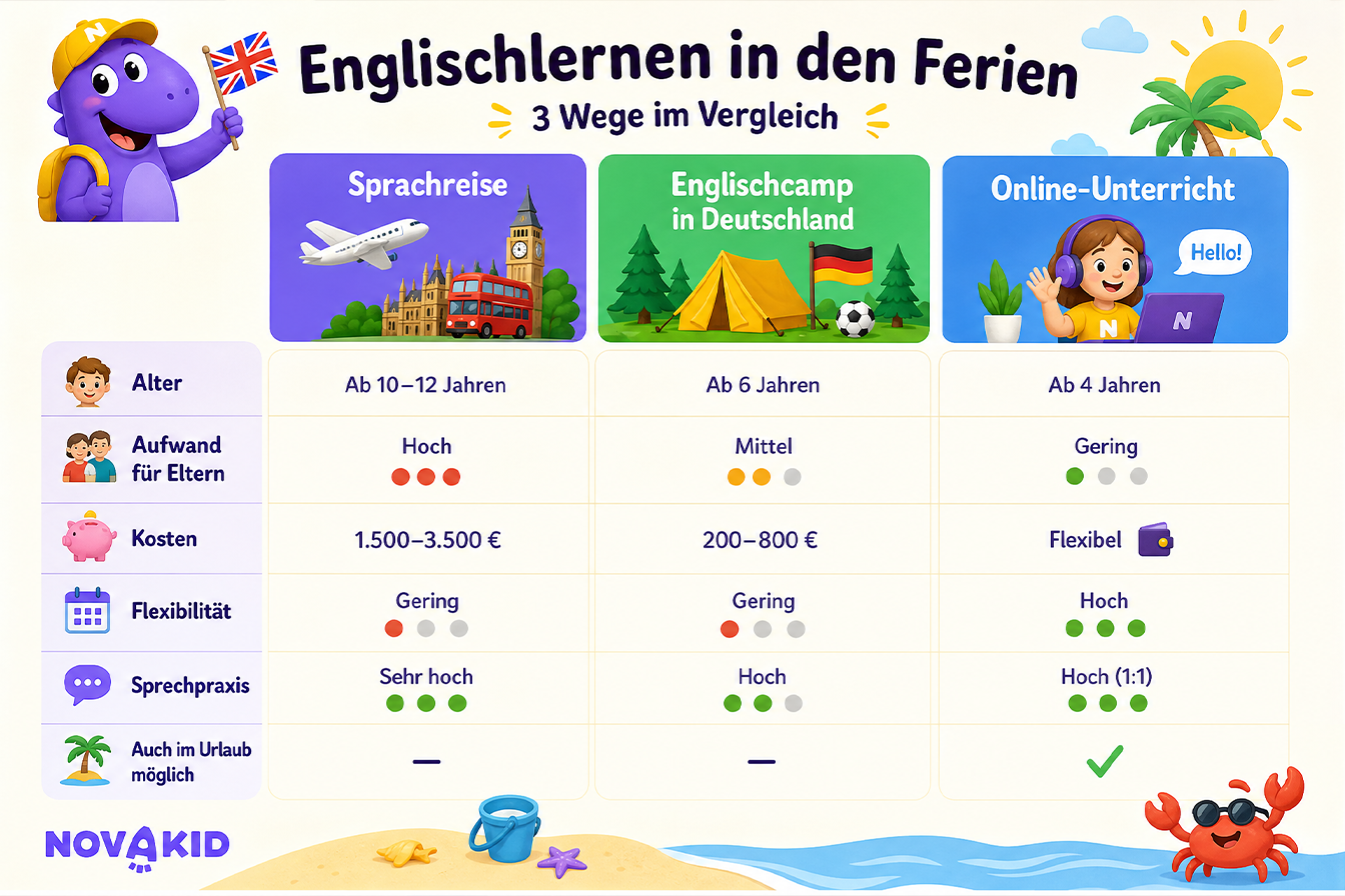 Englisch lernen in den Sommerferien – welche Möglichkeiten gibt es?