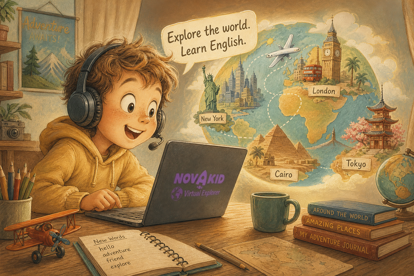 Novakid Virtual Explorer Englisch-Intensivsprachkurs für Kinder