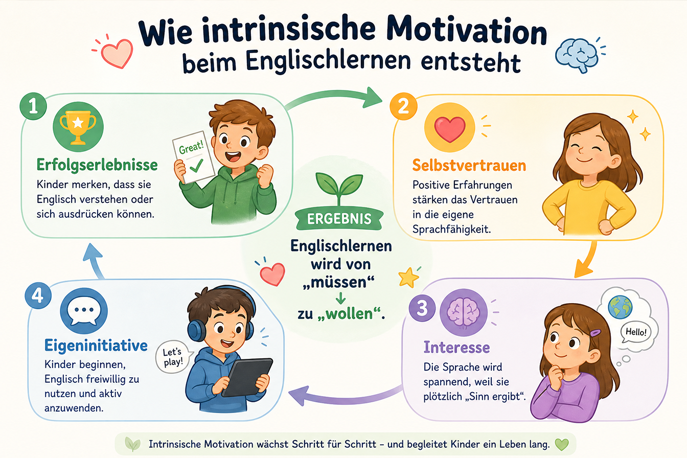 Wie intrinsische Motivation beim Englischlernen entsteht
