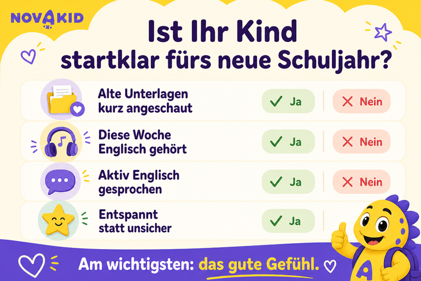Infografik: Ist Ihr Kind startklar fürs neue Schuljahr? Checkliste für Eltern