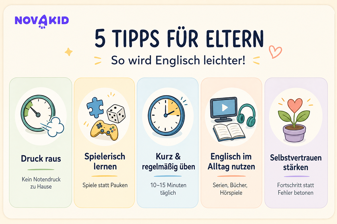 Englisch 5 Klasse Probleme – so können Eltern ihr Kind beim Englischlernen unterstützen