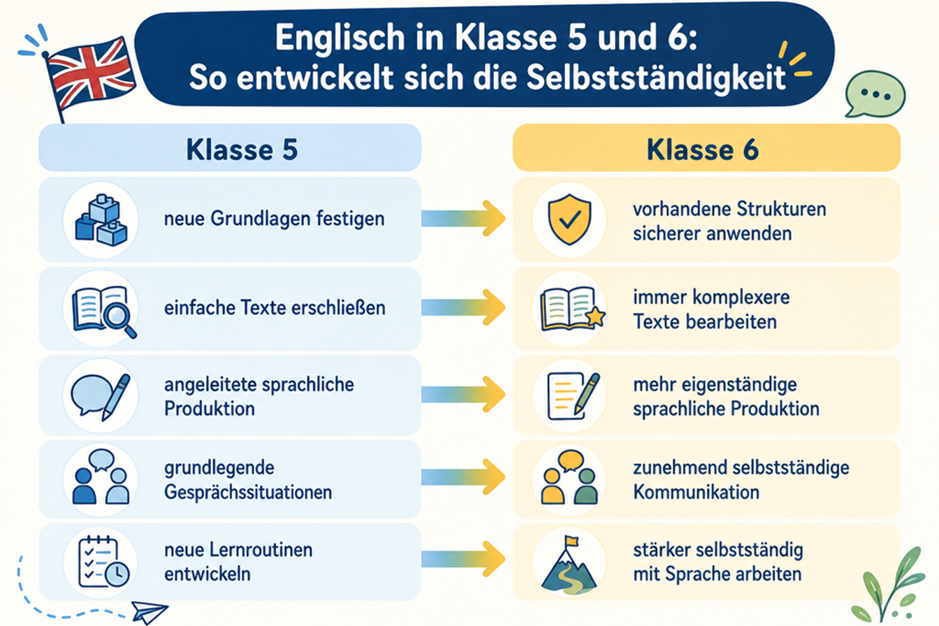 Englisch in Klasse 5 und 6 am Gymnasium