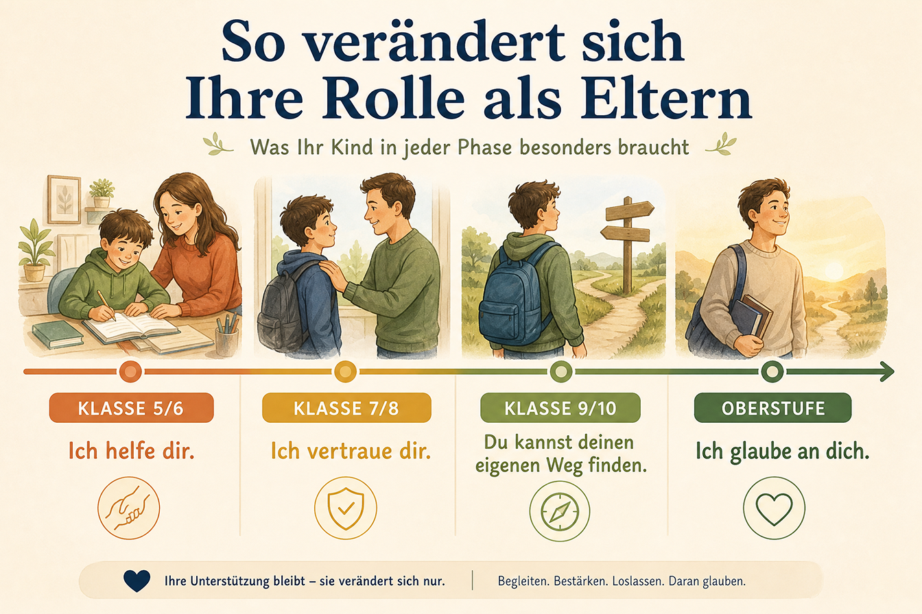 Was Kinder von ihren Eltern brauchen, wenn sie am Gymnasium Englisch lernen