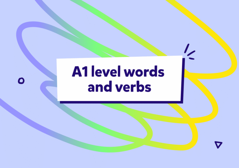 Vocabulario esencial: Palabras y verbos de nivel A1 en inglés