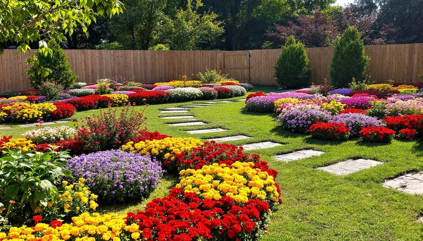 Un jardín lleno de flores, el cual, permite aprender con la práctica la lista de nombres de las flores en inglés