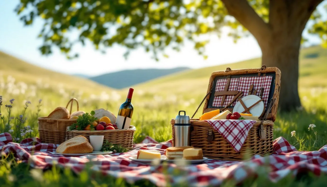 Un picnic para niños y adultos. Un plan para toda la familia