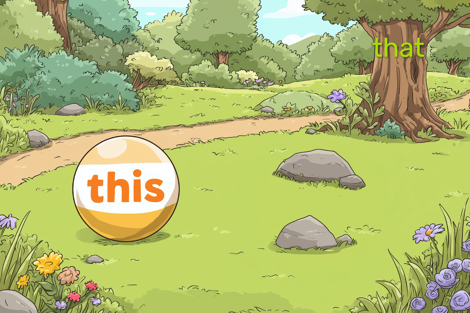 Cuando el objeto está cerca usamos