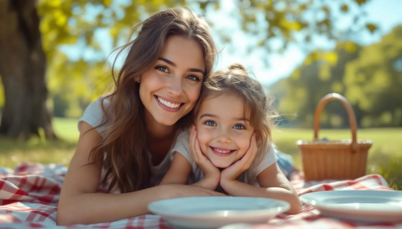 Una madre y su hija realizan actividades en familia para pasar tiempo juntas y disfrutar la una de la otra
