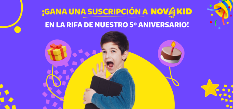 ¡Gana una suscripción a Novakid en la rifa de nuestro 5º aniversario!