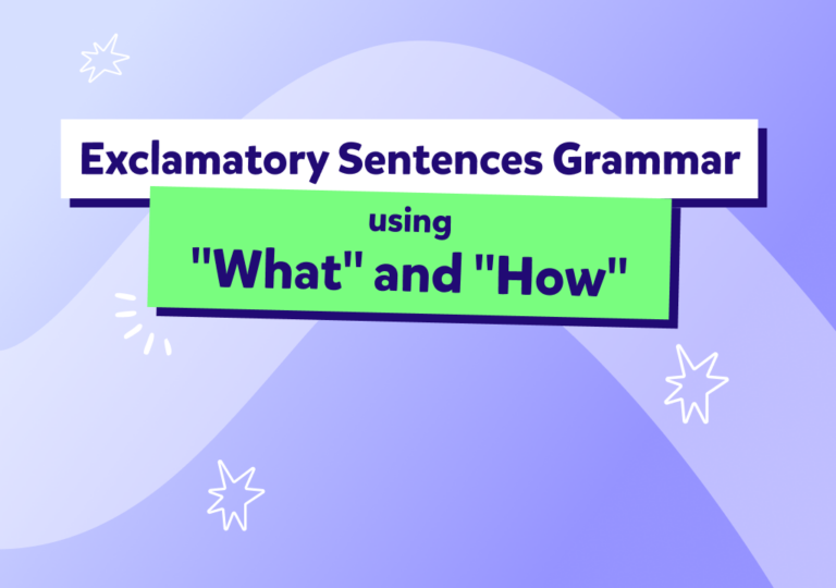 מבנה משפטי קריאה והתפעלות באנגלית