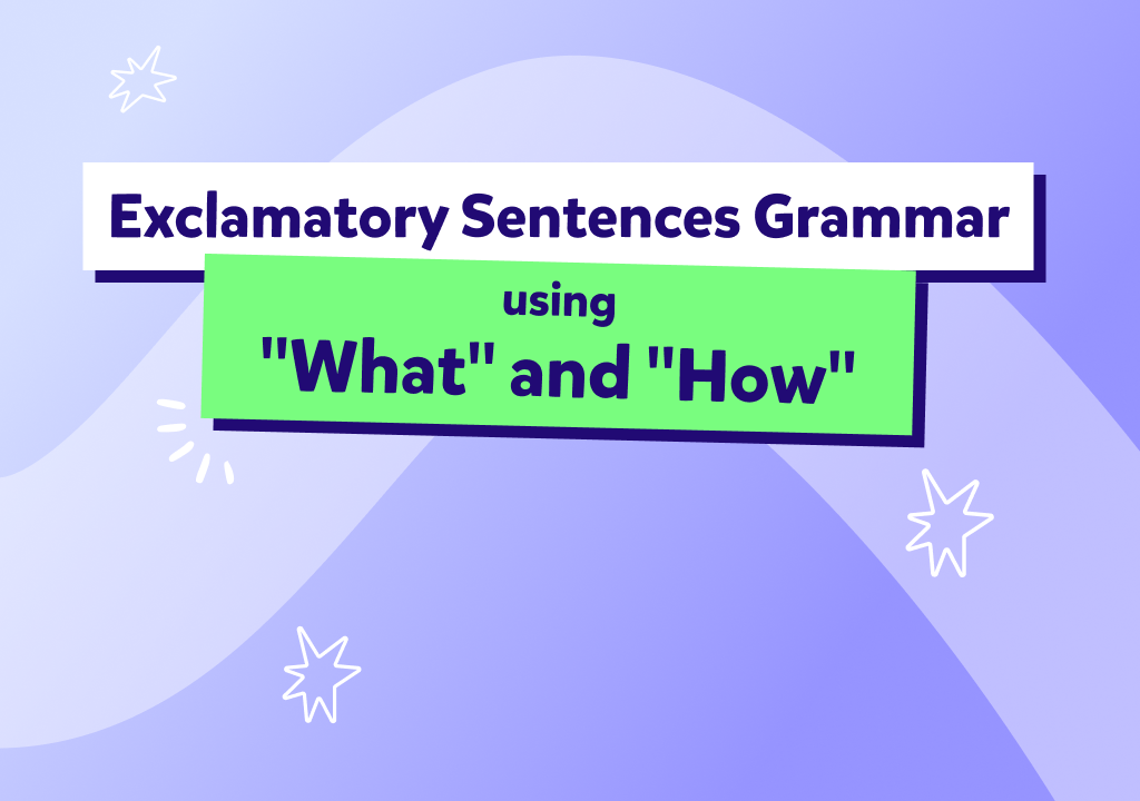 מבנה משפטי קריאה והתפעלות באנגלית