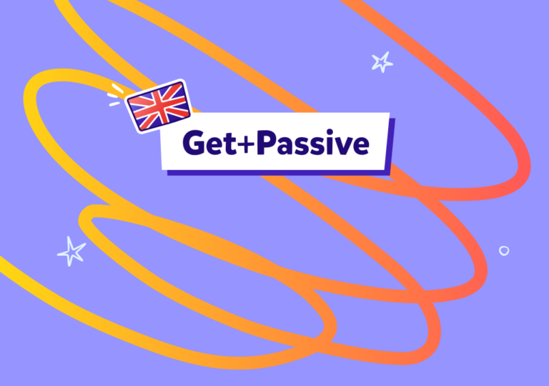 סביל באנגלית עם Get