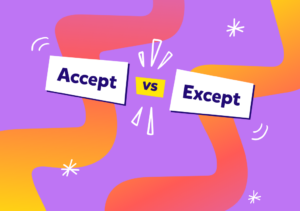 בלבול של צלילים | Accept vs Except 