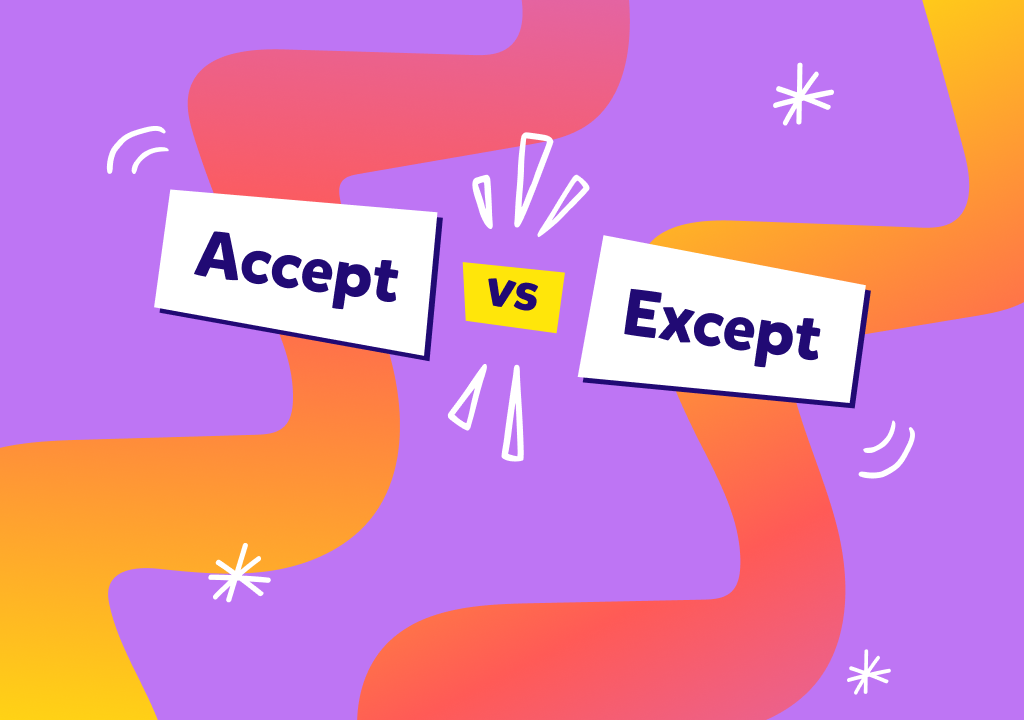 בלבול של צלילים | Accept vs Except