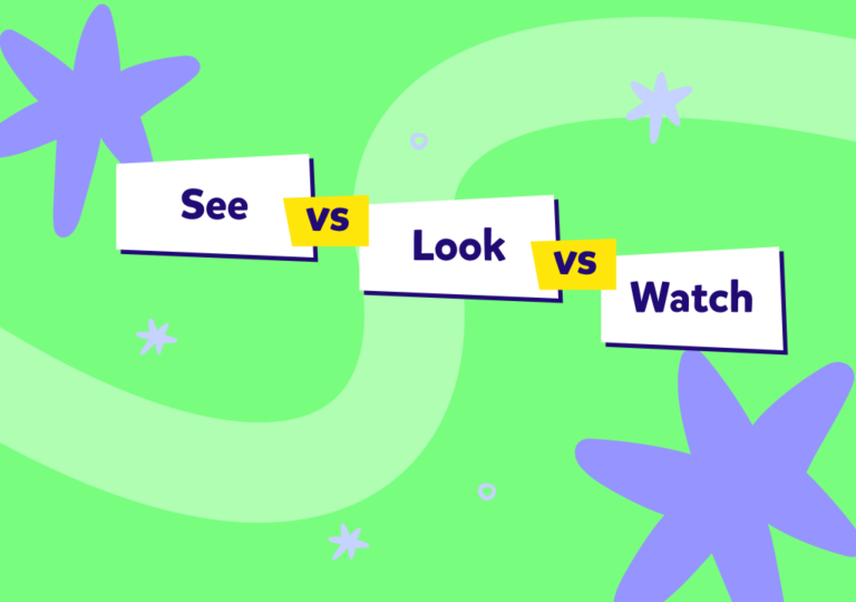 פעלי ראייה באנגלית: See, Look או Watch?