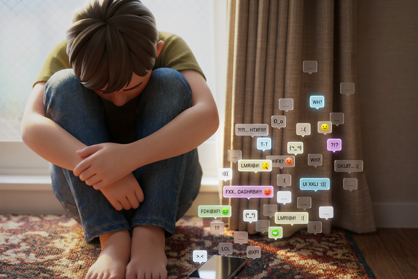 ragazzo triste icone social
