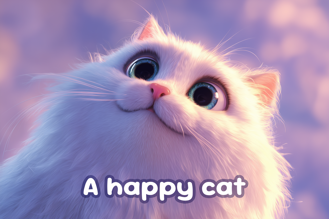 gatto-felice-scritta-happy-cat