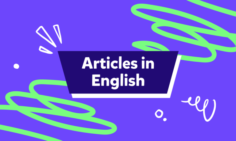 Tutto sugli articoli in inglese