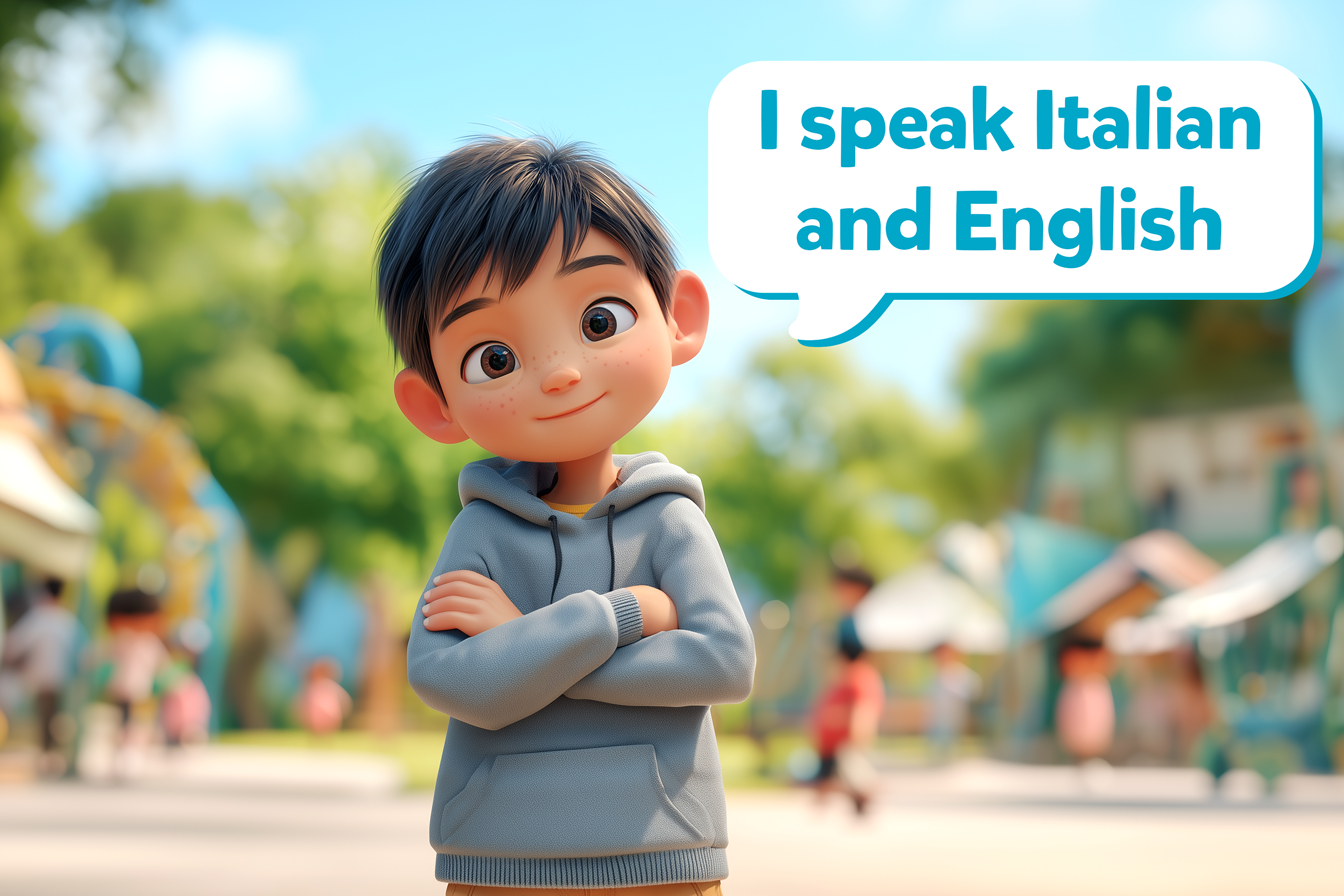 bambino-sorride-dice-”I speak Italian and English”