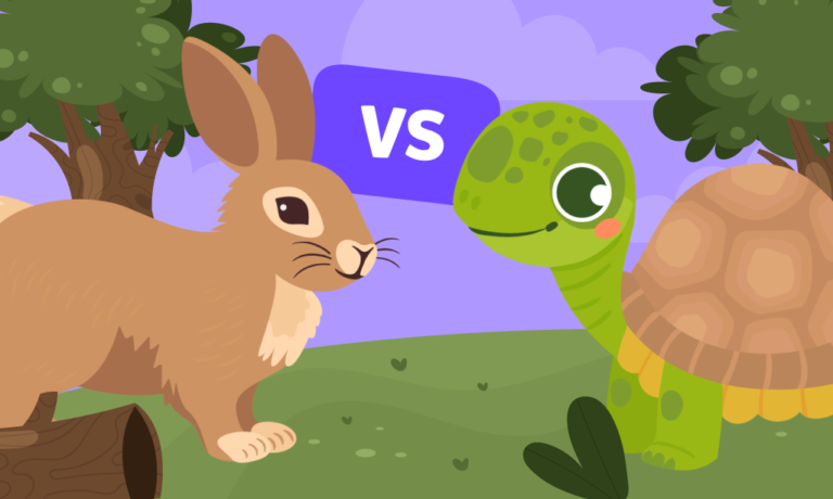 Żółw i zając – bajka do czytania dla dzieci