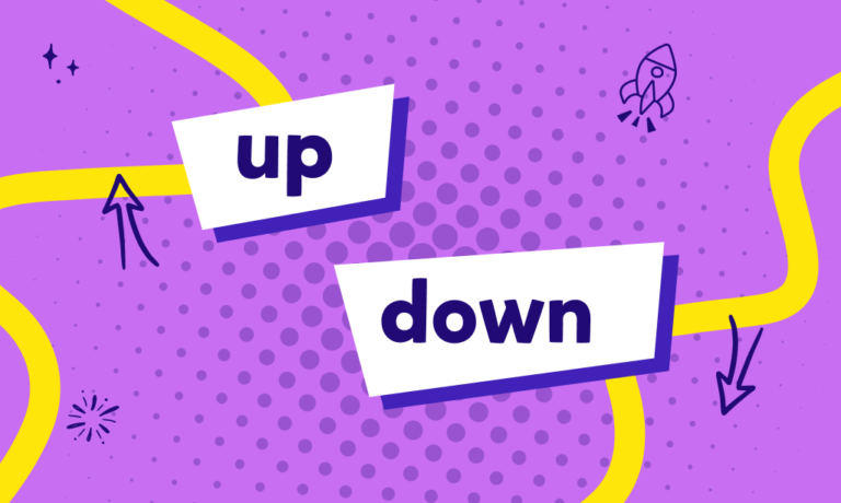 Cum sunt folosite în expresii „up” și „down” în limba engleză