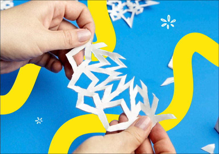 Cum să faci fulgi de nea din hârtie 