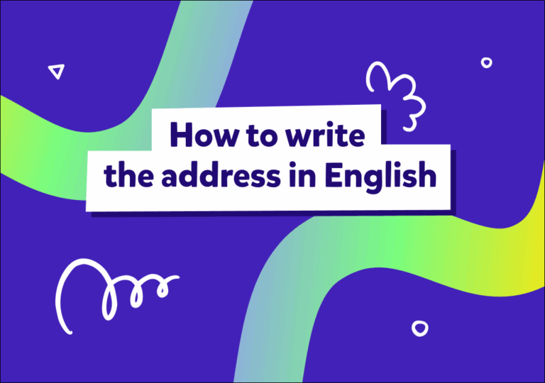 Cum scrii adresa de corespondență în engleză?