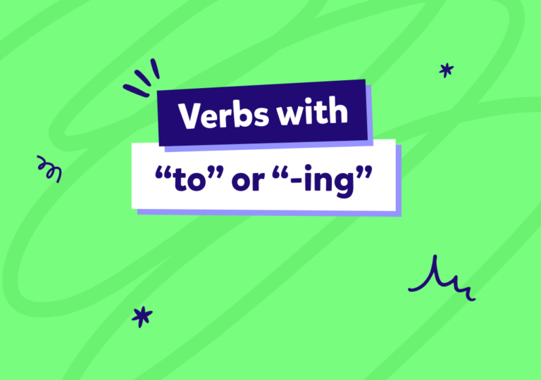Verbe cu  TO sau -ING: cum le explici ușor copilului
