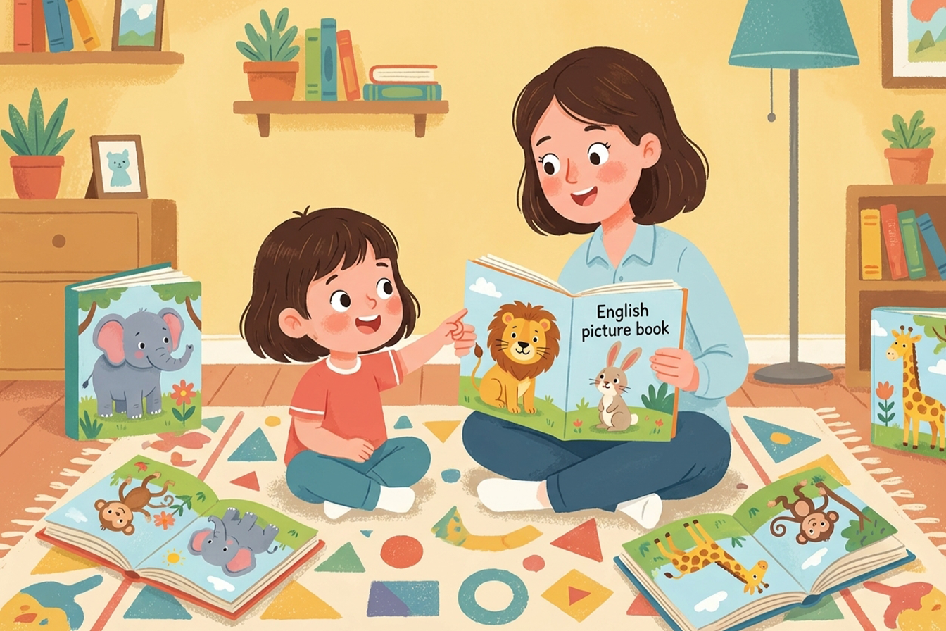 Çocuk İngilizce resimli kitap okuma