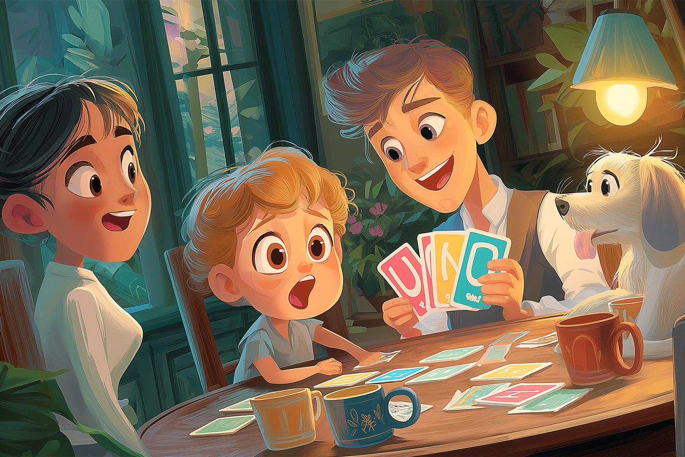 uno-oynarken-eglenen-aile