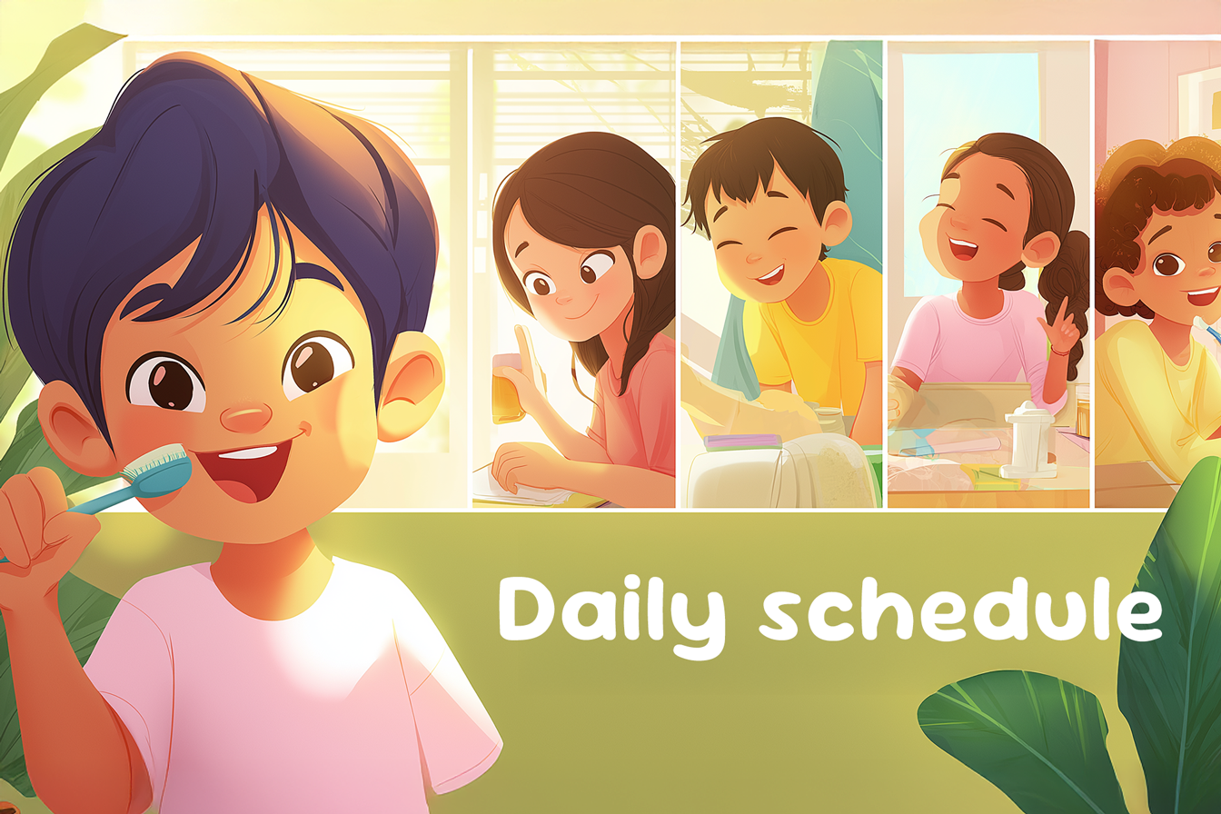 Günlük rutinleri gösteren çizelge