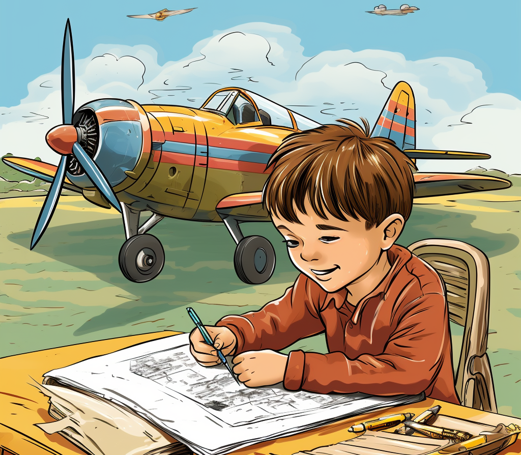 ucak-yaninda-cizen-cocuk