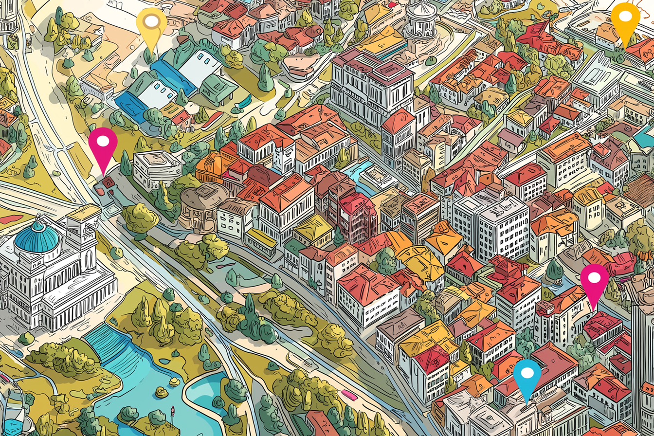 Ankara’daki çocuk eğlence merkezlerinin çizimli haritası