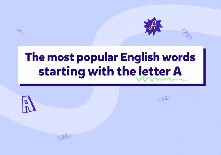 A harfiyle başlayan İngilizce kelimeleri öğrenin!