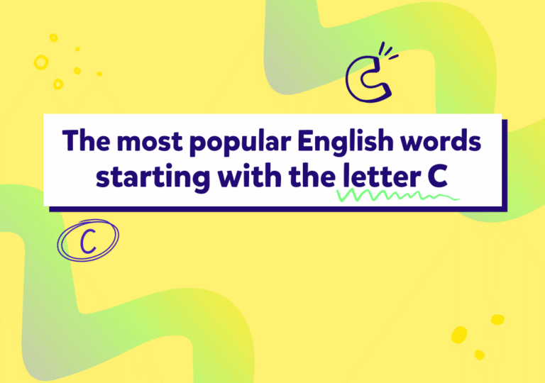 C harfiyle başlayan yaygın İngilizce kelimeler!