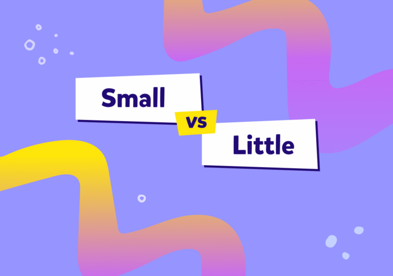 İngilizcedeki “small” ve “little” kelimelerinin birbirinden farkı nedir?