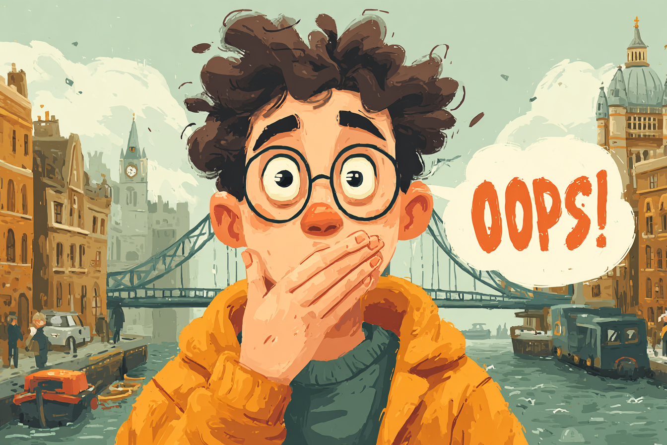 çizgi karakter şaşırmış