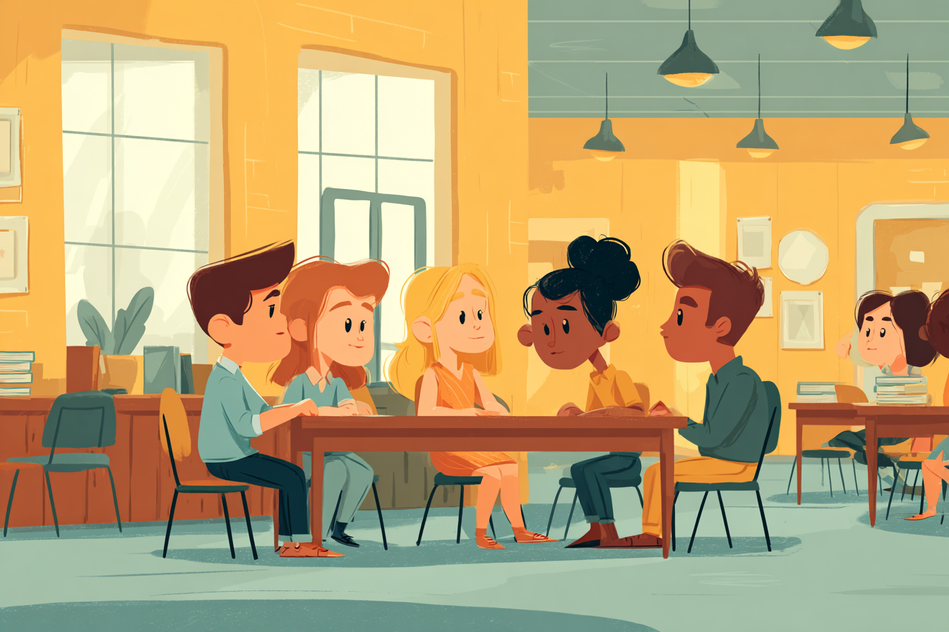 Derste gruplara ayrılarak alıştırma yapan öğrenciler