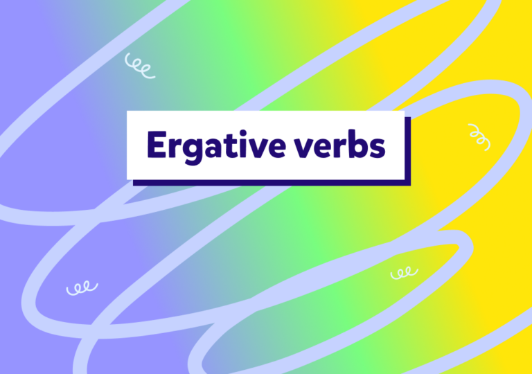 İngilizcede “ergative” fiiller konu anlatımı