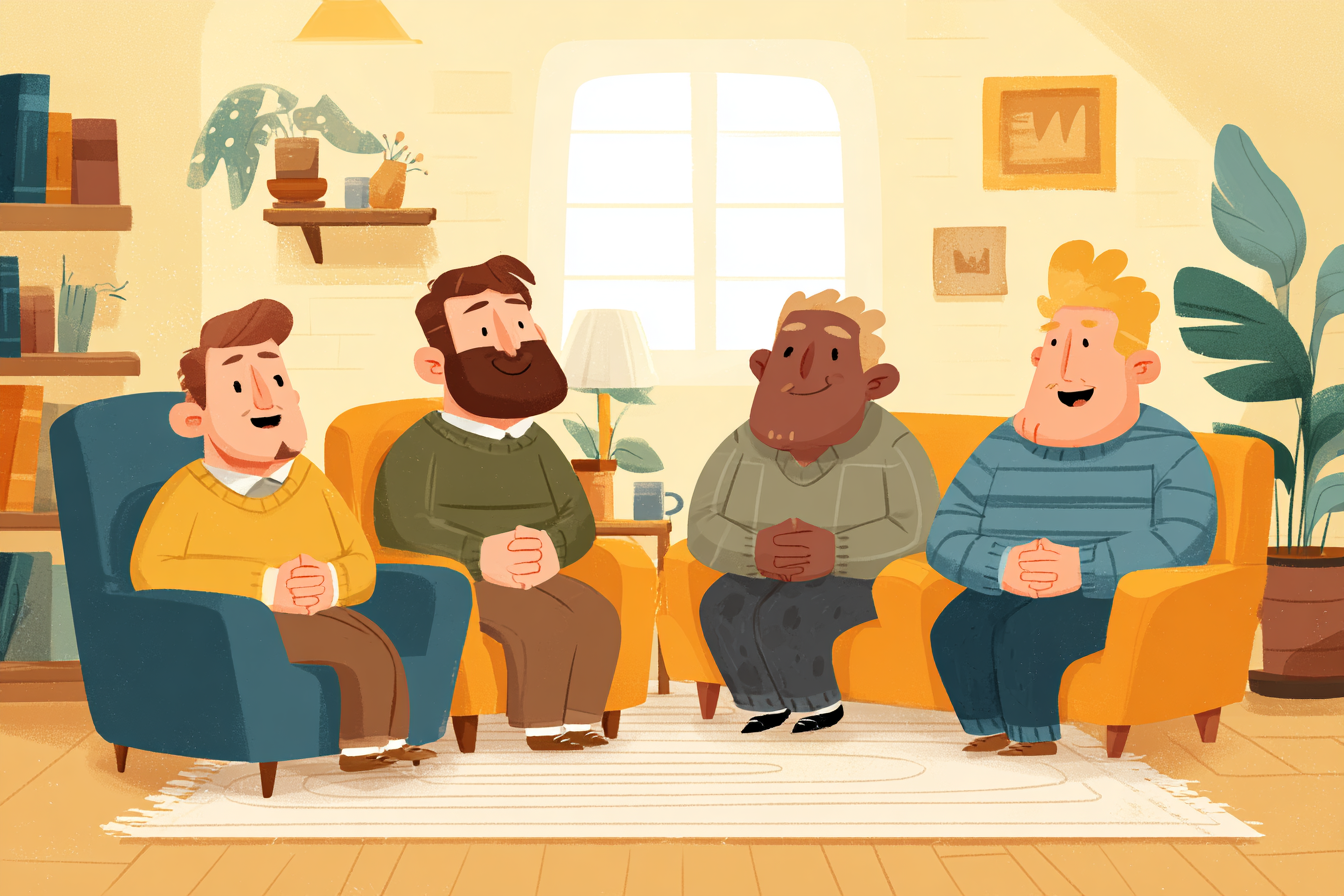 Ramazan ayında camide namaz kılan bir grup erkek.