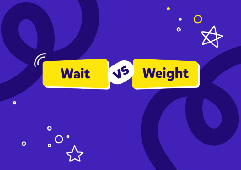 İngilizcede karıştırılan kelimeler: “Wait” ve “Weight”