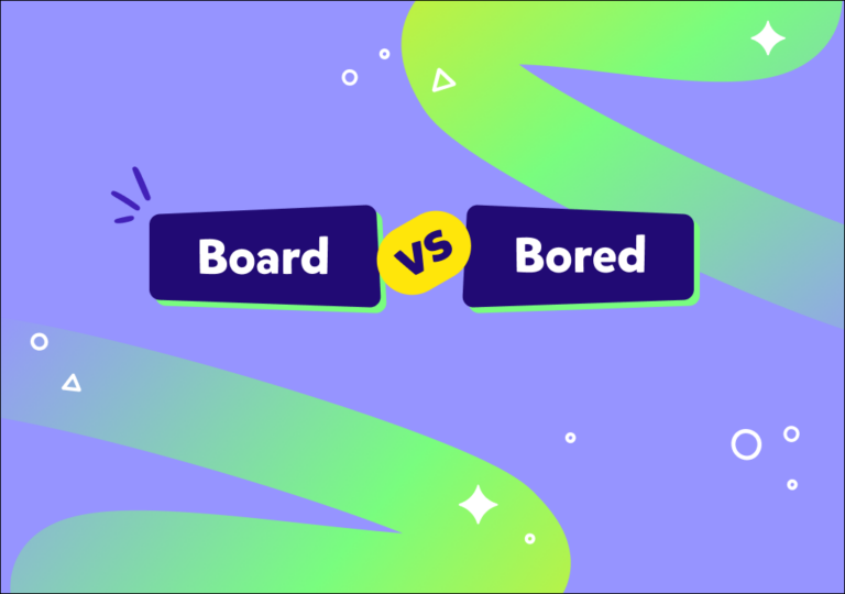 İngilizcede “board” ve “bored” kelimeleri arasındaki farklar nelerdir?